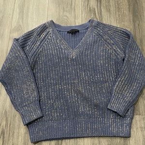 Skull cashmere sweater blue New without tag size XS